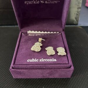 Silver Cubic Zirconia Earrings